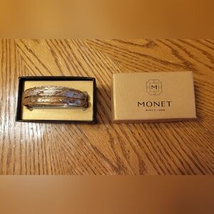 Monet Gold and Silver Bagles/ Bracelet